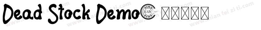 Dead Stock Demo字体转换